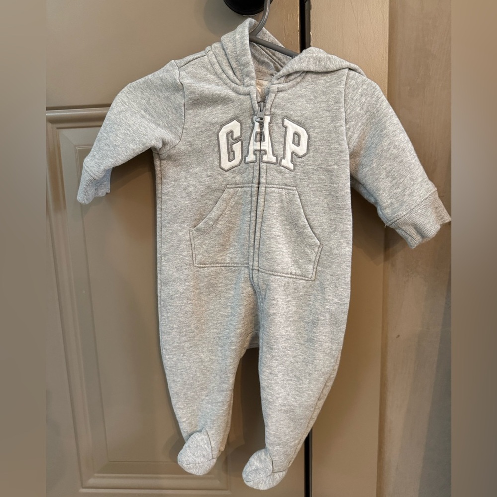 GAP Light Gray Kids Footed One Piece